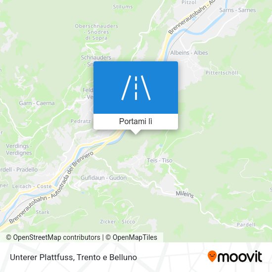 Mappa Unterer Plattfuss