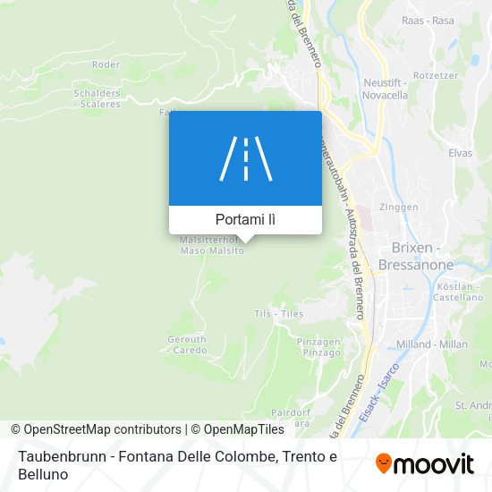 Mappa Taubenbrunn - Fontana Delle Colombe