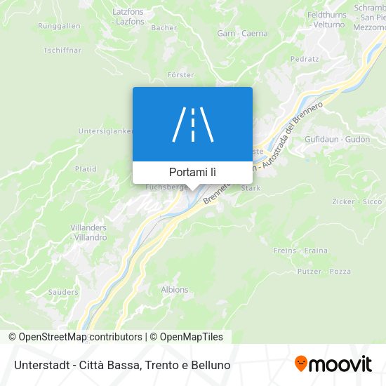 Mappa Unterstadt - Città Bassa