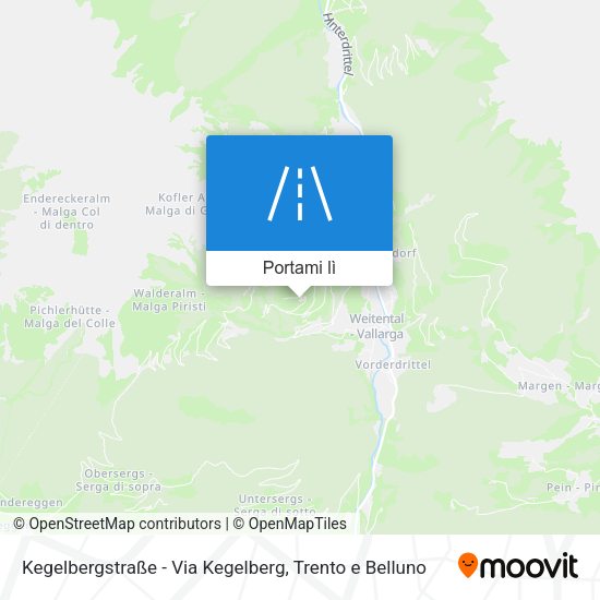 Mappa Kegelbergstraße - Via Kegelberg