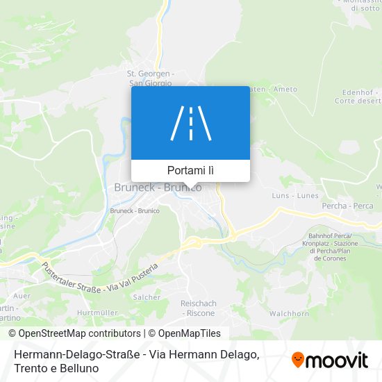 Mappa Hermann-Delago-Straße - Via Hermann Delago