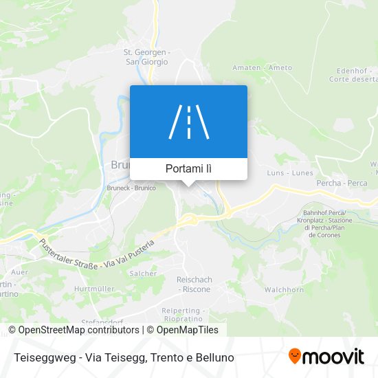 Mappa Teiseggweg - Via Teisegg