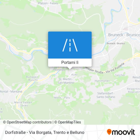 Mappa Dorfstraße - Via Borgata