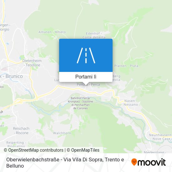Mappa Oberwielenbachstraße - Via Vila Di Sopra
