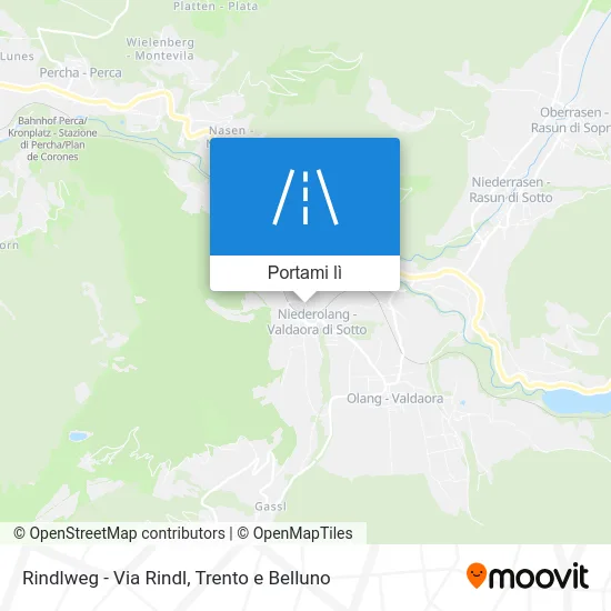 Mappa Rindlweg - Via Rindl