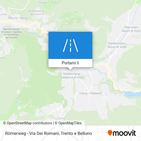 Mappa Römerweg - Via Dei Romani
