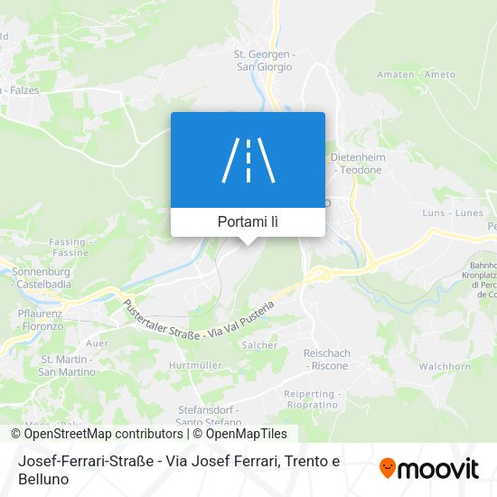 Mappa Josef-Ferrari-Straße - Via Josef Ferrari