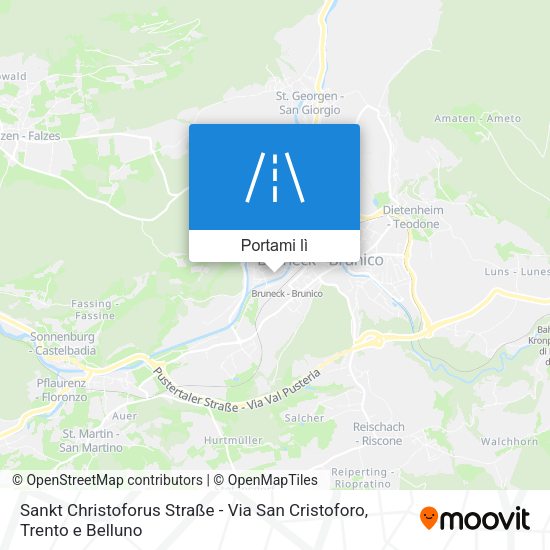 Mappa Sankt Christoforus Straße - Via San Cristoforo