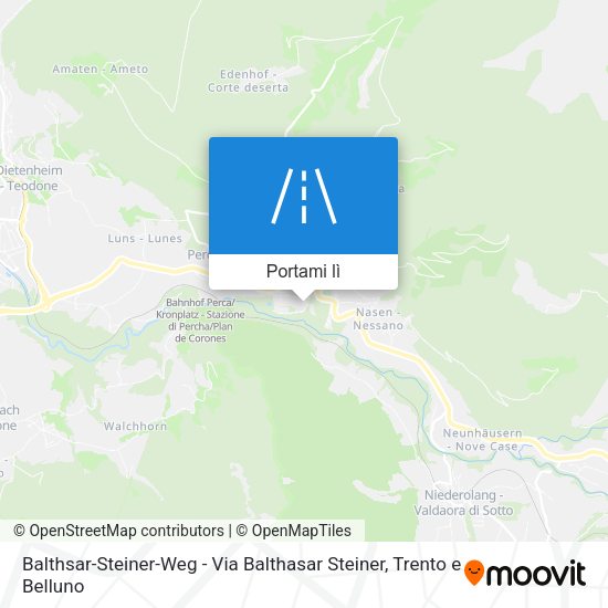 Mappa Balthsar-Steiner-Weg - Via Balthasar Steiner