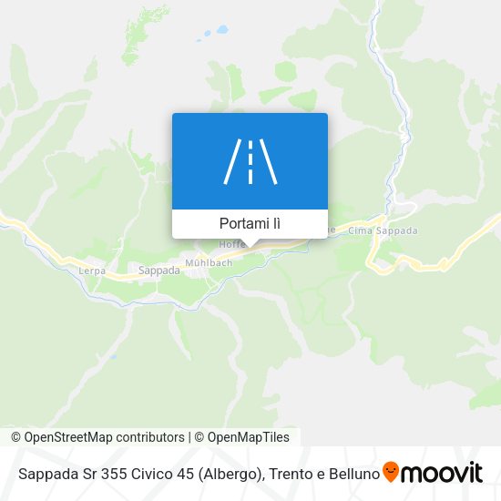Mappa Sappada Sr 355 Civico 45 (Albergo)