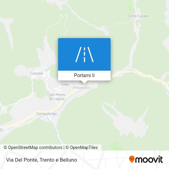 Mappa Via Del Ponte