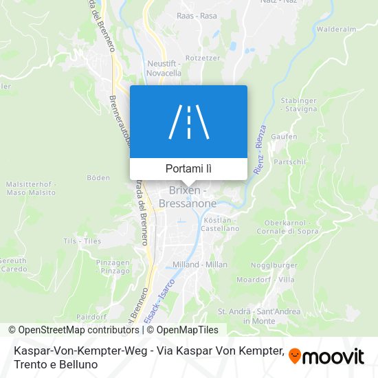 Mappa Kaspar-Von-Kempter-Weg - Via Kaspar Von Kempter