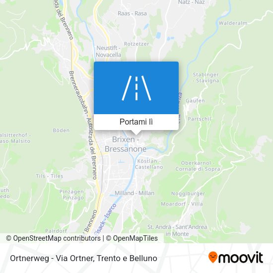 Mappa Ortnerweg - Via Ortner