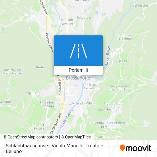 Mappa Schlachthausgasse - Vicolo Macello