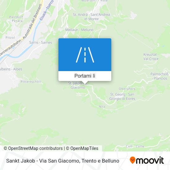 Mappa Sankt Jakob - Via San Giacomo