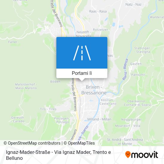 Mappa Ignaz-Mader-Straße - Via Ignaz Mader