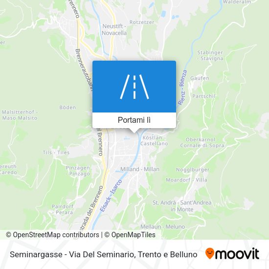 Mappa Seminargasse - Via Del Seminario