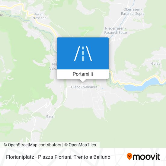 Mappa Florianiplatz - Piazza Floriani
