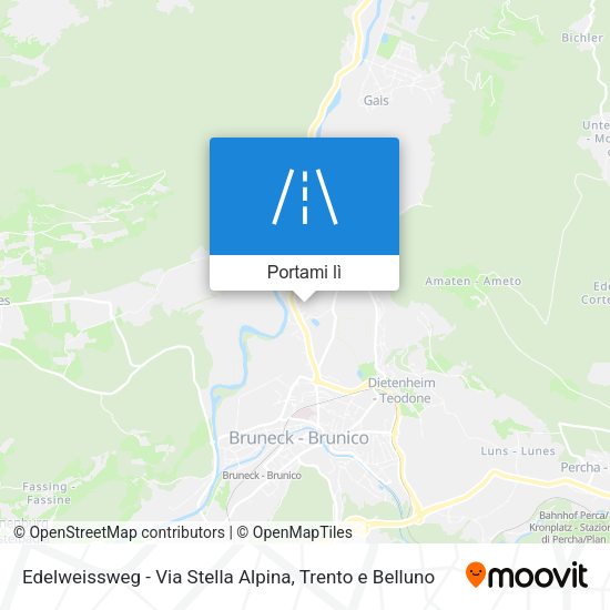 Mappa Edelweissweg - Via Stella Alpina