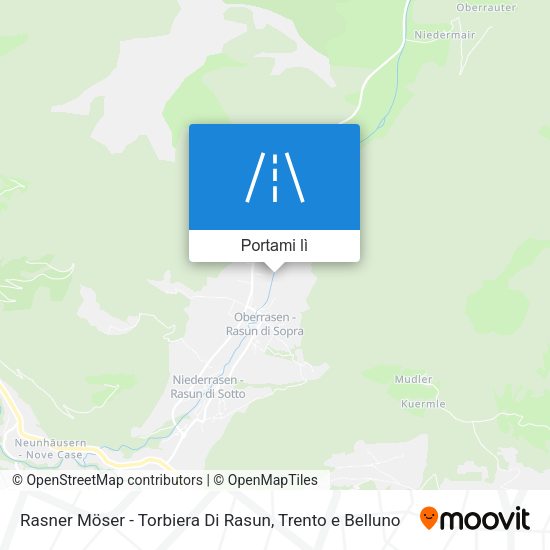 Mappa Rasner Möser - Torbiera Di Rasun