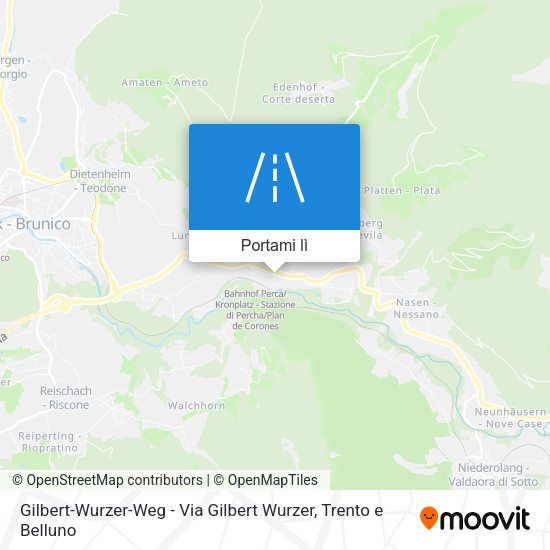 Mappa Gilbert-Wurzer-Weg - Via Gilbert Wurzer