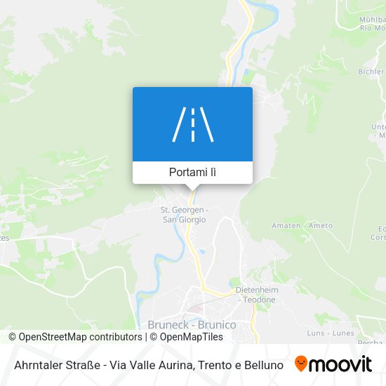 Mappa Ahrntaler Straße - Via Valle Aurina
