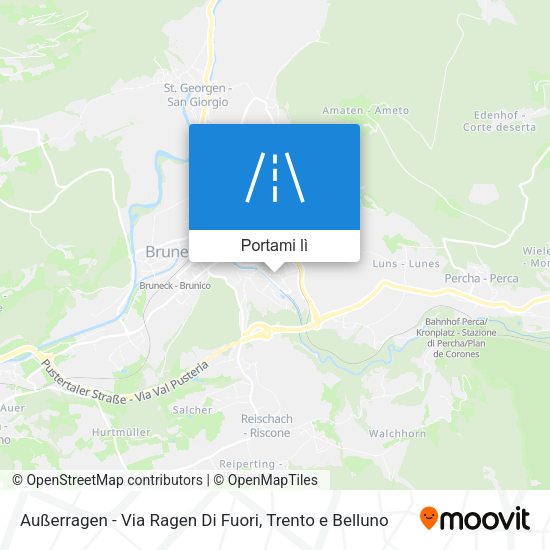 Mappa Außerragen - Via Ragen Di Fuori