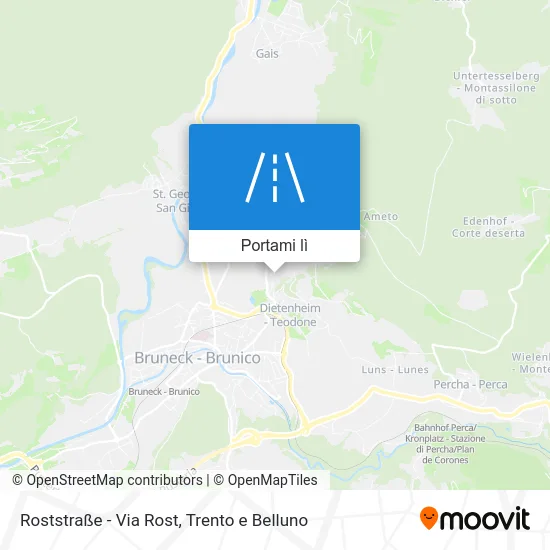 Mappa Roststraße - Via Rost