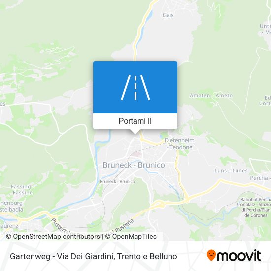 Mappa Gartenweg - Via Dei Giardini