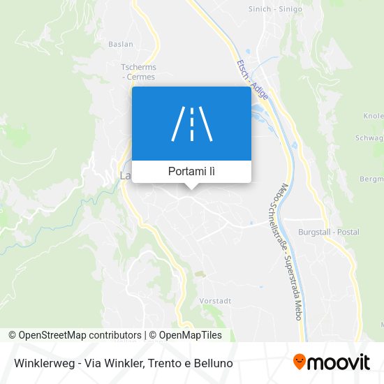 Mappa Winklerweg - Via Winkler