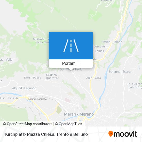 Mappa Kirchplatz- Piazza Chiesa