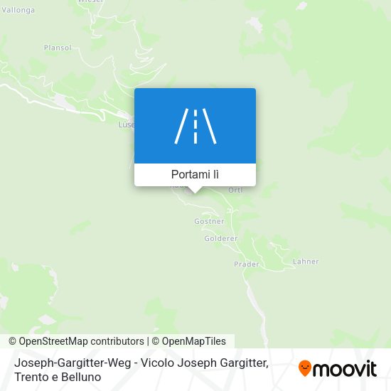 Mappa Joseph-Gargitter-Weg - Vicolo Joseph Gargitter