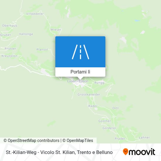 Mappa St.-Kilian-Weg - Vicolo St. Kilian