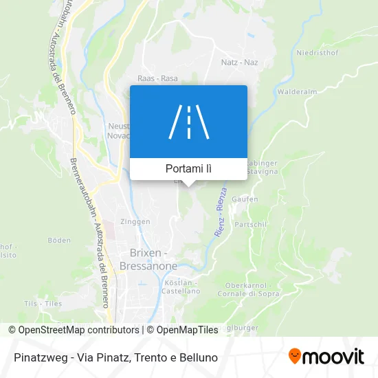 Mappa Pinatzweg - Via Pinatz