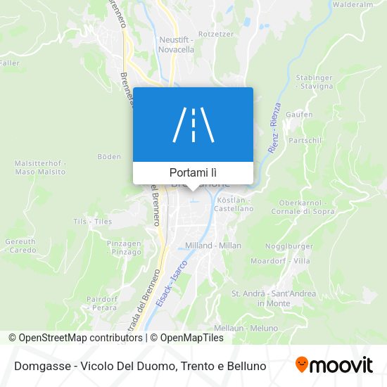 Mappa Domgasse - Vicolo Del Duomo
