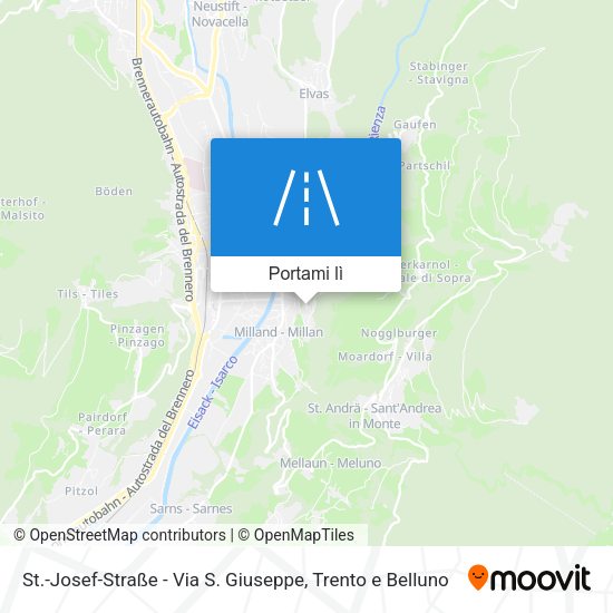 Mappa St.-Josef-Straße - Via S. Giuseppe
