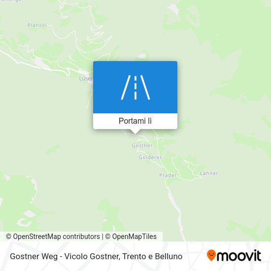 Mappa Gostner Weg - Vicolo Gostner