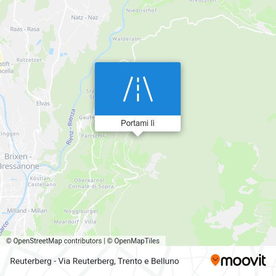 Mappa Reuterberg - Via Reuterberg