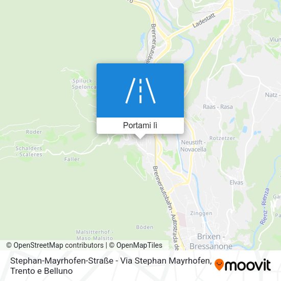 Mappa Stephan-Mayrhofen-Straße - Via Stephan Mayrhofen