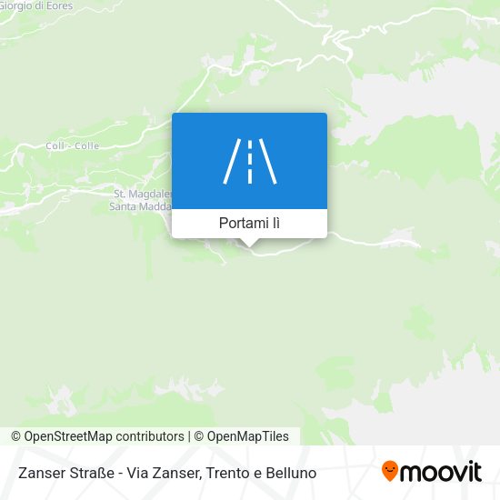 Mappa Zanser Straße - Via Zanser