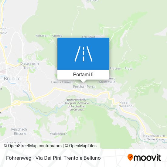 Mappa Föhrenweg - Via Dei Pini