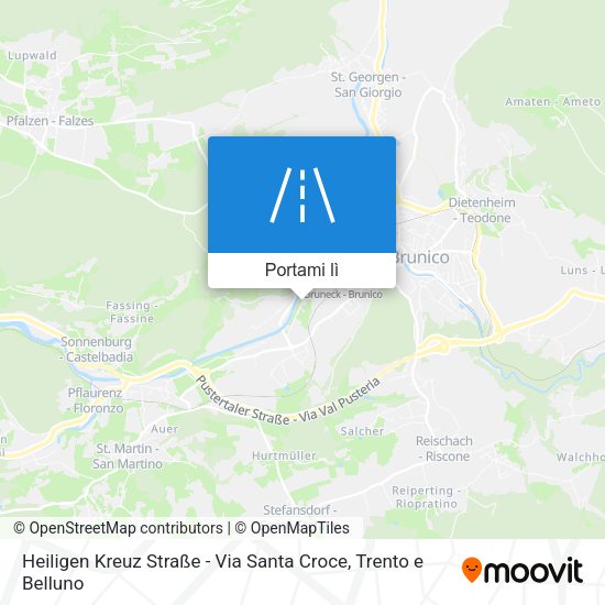 Mappa Heiligen Kreuz Straße - Via Santa Croce
