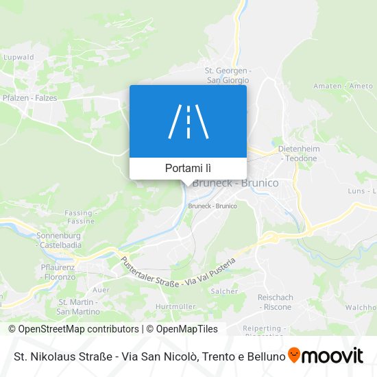 Mappa St. Nikolaus Straße - Via San Nicolò