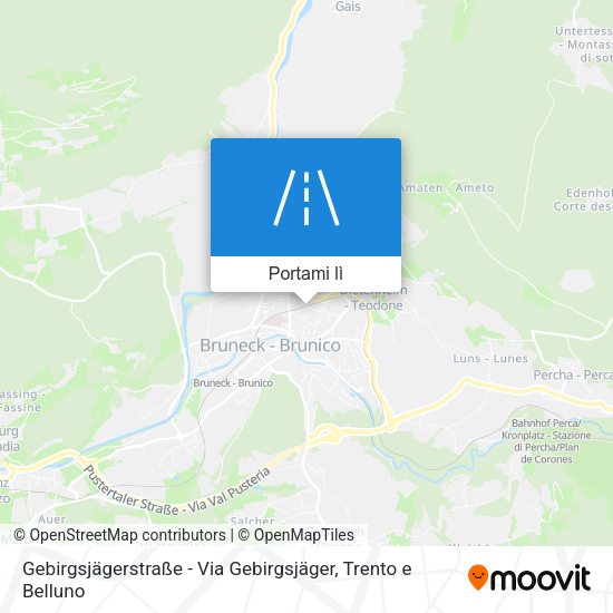 Mappa Gebirgsjägerstraße - Via Gebirgsjäger