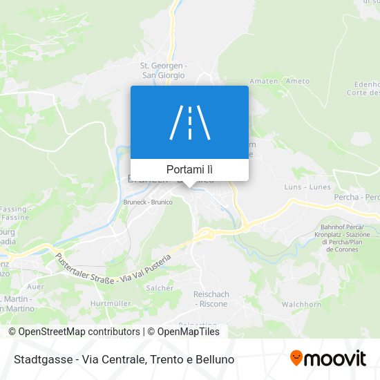 Mappa Stadtgasse - Via Centrale