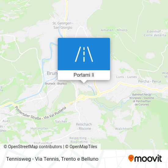 Mappa Tennisweg - Via Tennis