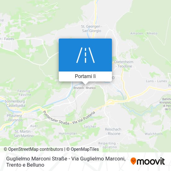 Mappa Guglielmo Marconi Straße - Via Guglielmo Marconi