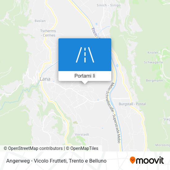 Mappa Angerweg - Vicolo Frutteti