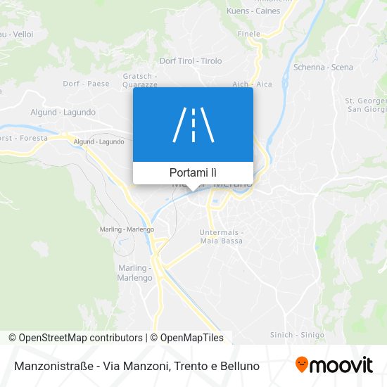 Mappa Manzonistraße - Via Manzoni