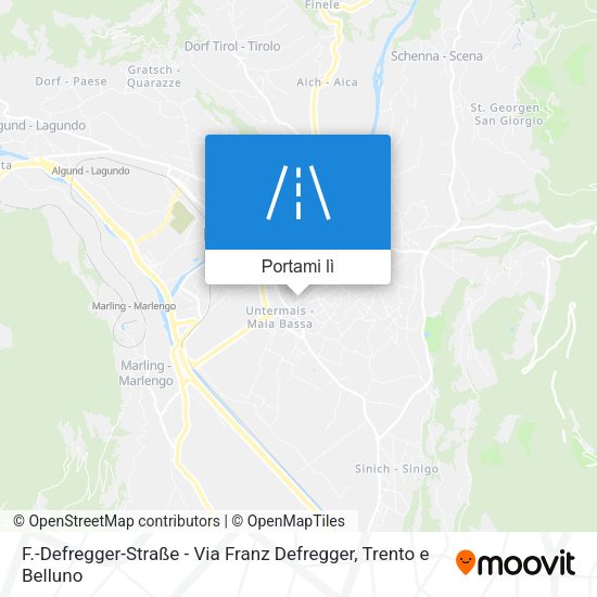 Mappa F.-Defregger-Straße - Via Franz Defregger